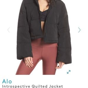 Alo cropped quilted jacket. Originally $240